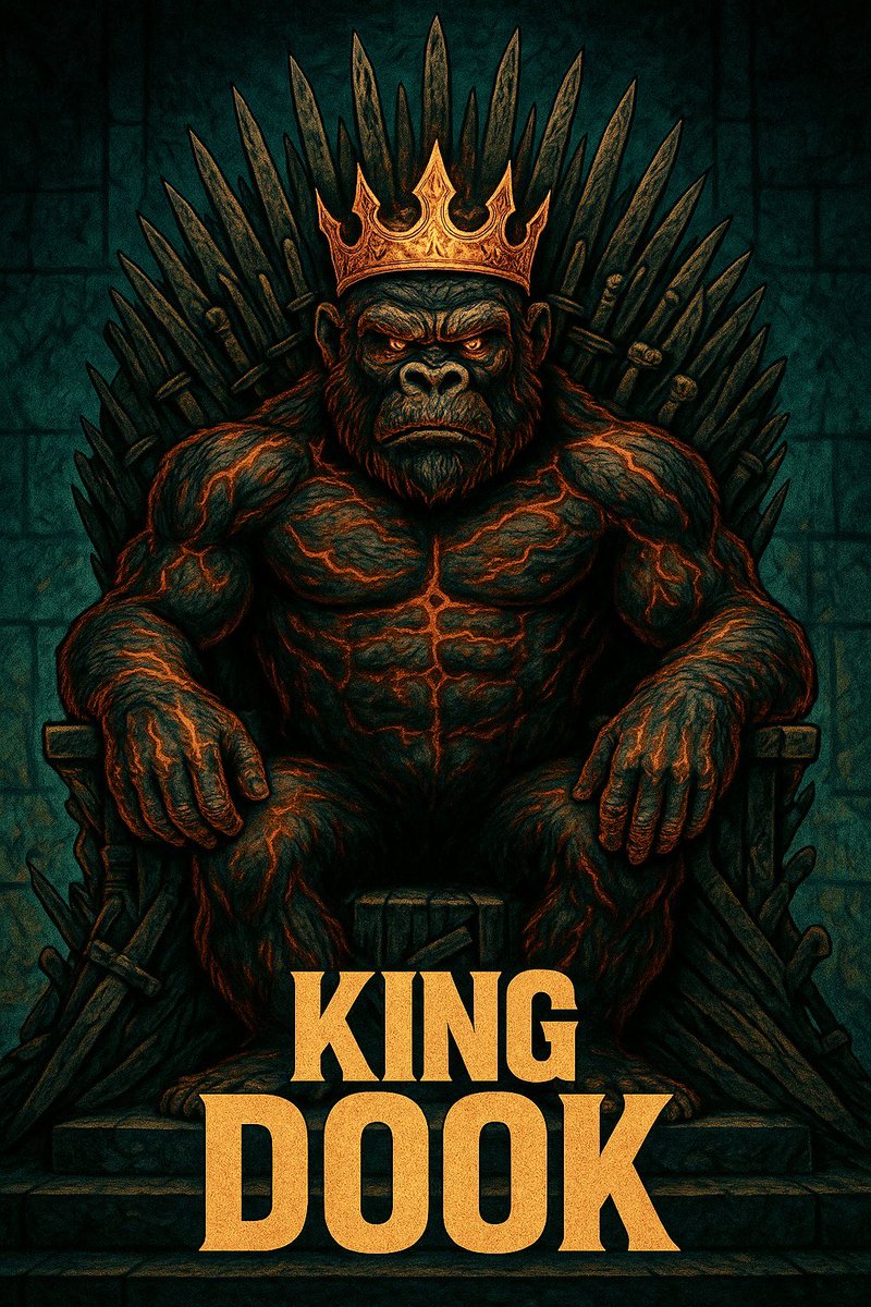 KINGMYCO_COIN's tweet photo. The tides have changed.
A new regime rises from the ashes.

King DOOK—once cast out, doubted, betrayed—
now stands tall, crowned by the people and backed by the Tribe.

Two false kings tried to seize the throne.
They schemed. They lied.
And they failed.

Against all odds, DOOK rose.
Not with whispers, but with war cries.

This is the new era.
The jungle bows to one King now.

Long live DOOK.

#Shoobadookie #DOOKTribe #NewRegime #FalseKingsFell #Solana #Web3Reborn #RiseOfTheKing