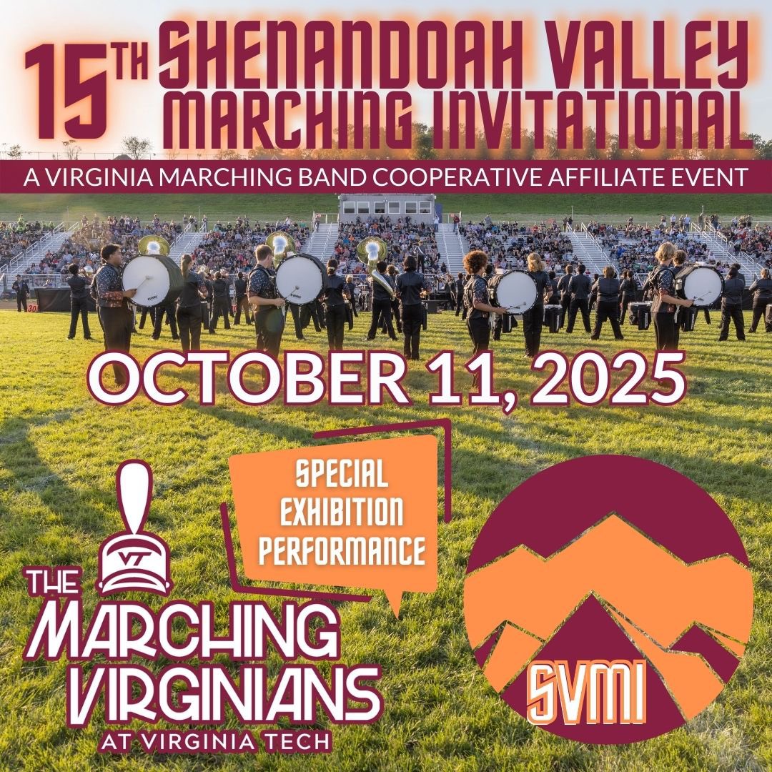 We are excited to officially announce that the <a href="/SpiritOfTech/">The Marching Virginians</a> <a href="/VTDrumline/">VT Drumline</a> will be performing in exhibition at the 15th annual SVMI on Saturday, October 11 at <a href="/HarrisonburgHS/">Harrisonburg HS</a>