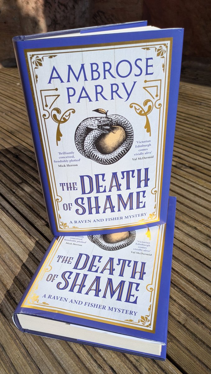 Ambrose Parry (@ambroseparry) on Twitter photo Finished copies of the new
<a href="/ambroseparry/">Ambrose Parry</a> have arrived, and they're looking gorgeous. It's out on June 5, but we've got a free short story coming very soon as an amuse bouche. Finished copies of the new
<a href="/ambroseparry/">Ambrose Parry</a> have arrived, and they're looking gorgeous. It's out on June 5, but we've got a free short story coming very soon as an amuse bouche.