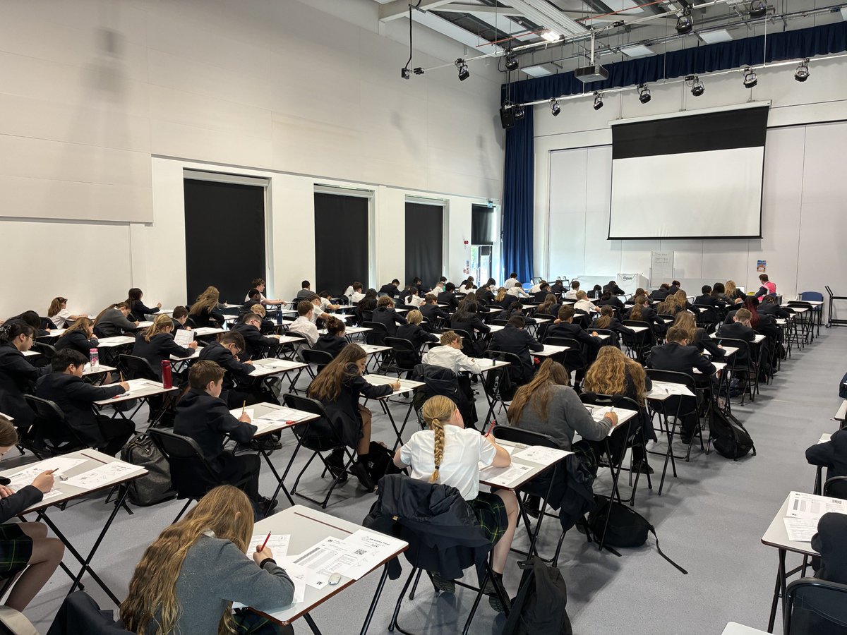 A record 97 Year 7 &amp; 8 students took part in today’s Junior Maths Challenge at Whitelands! 🧠🧮 They tackled advanced problems in a national competition and did brilliantly. We’re so proud and can’t wait to hear how they’ve done—lots of smiles &amp; great maths talk after!