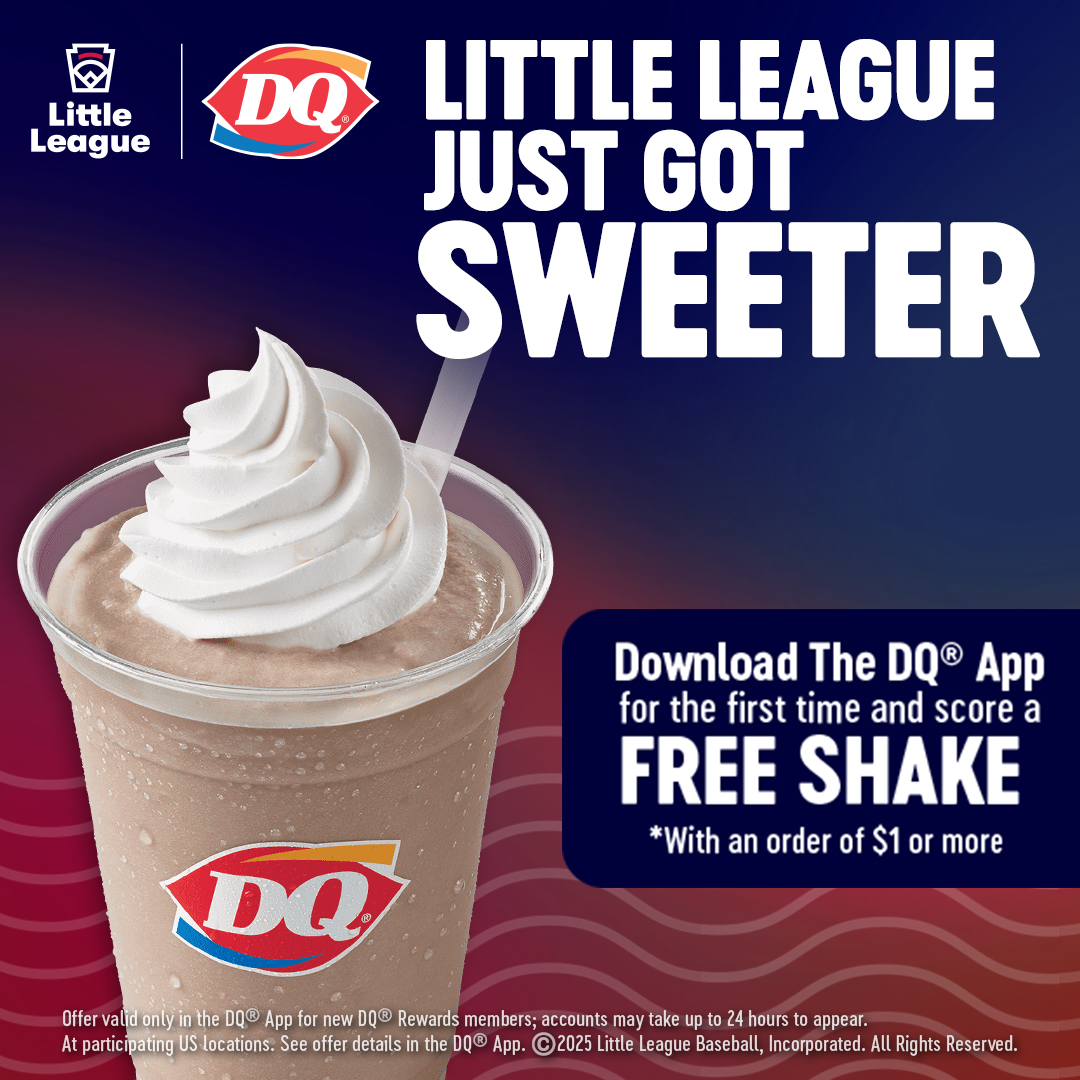 Little League (@littleleague) on Twitter photo Get a free small shake with an order of $1 or more when you download the <a href="/DairyQueen/">Dairy Queen</a> App. Valid for new downloads only.
dairyqueen.com/en-us/rewards/ Get a free small shake with an order of $1 or more when you download the <a href="/DairyQueen/">Dairy Queen</a> App. Valid for new downloads only.
dairyqueen.com/en-us/rewards/