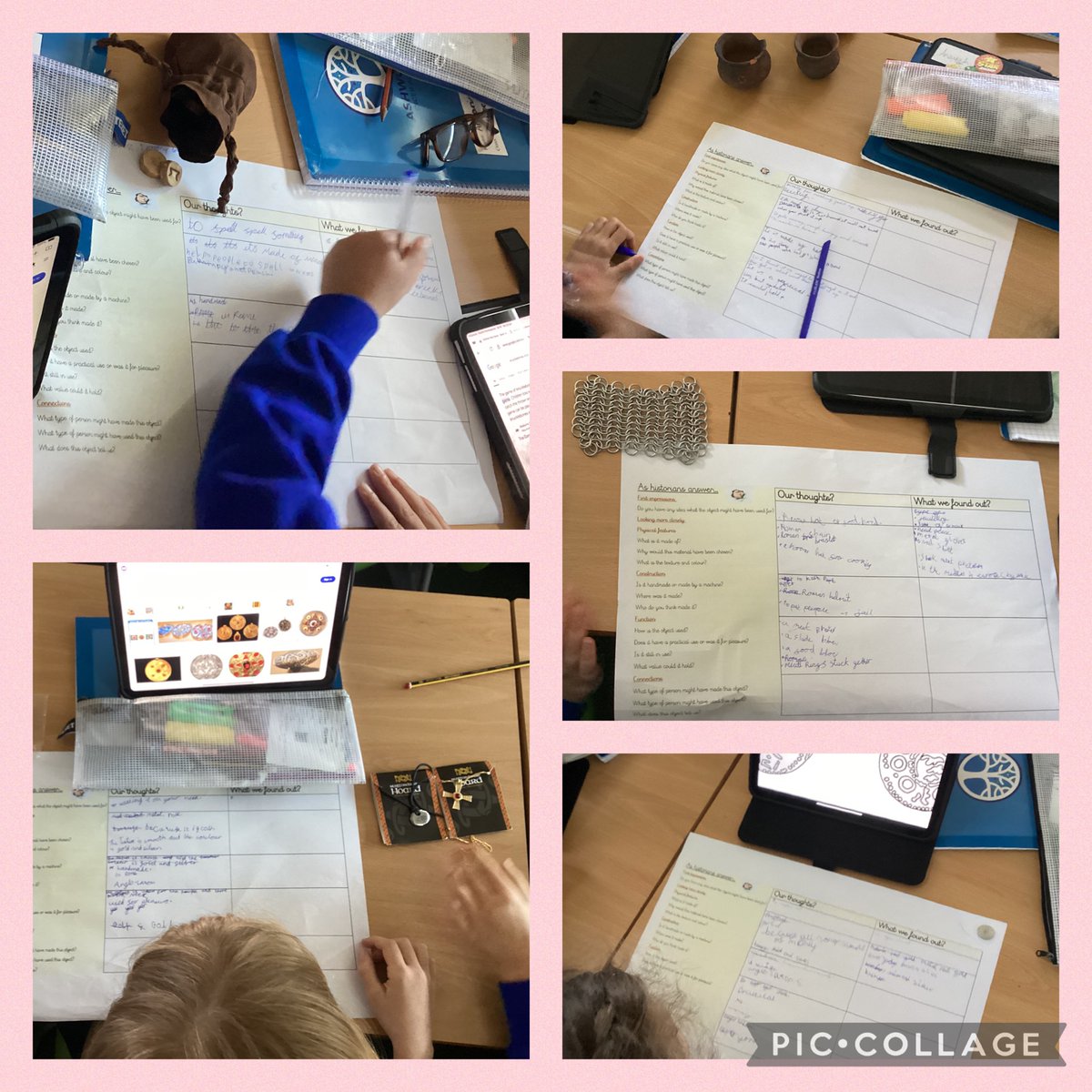 In year 3, we explored artifacts to learn about the Anglo-Saxons. 🪙