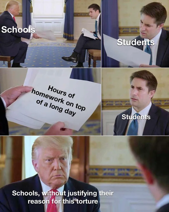 myinstantessay1's tweet image. When schools think &apos;character building&apos; means assigning 3 hours of homework after an 8-hour day 😩📚 #HomeworkOverload #StudentStruggles #EducationReform #LetUsRest #BurnoutIsReal #ModernEducation #SchoolLife #TiredStudents #MentalHealthMatters #DoBetterSchools