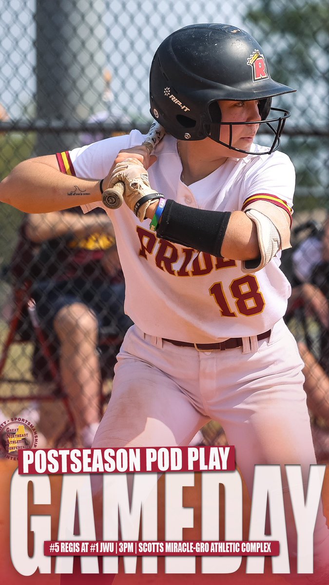 GoRegisPride (@goregispride) on Twitter photo Pod play starts today for <a href="/_RegisSoftball/">Regis College Softball</a> - they travel to Johnson and Wales to take on the top-seeded Wildcats
📺: fan.hudl.com/usa/ri/provide…
Live Stats: providence.jwuathletics.com/sidearmstats/s… Pod play starts today for <a href="/_RegisSoftball/">Regis College Softball</a> - they travel to Johnson and Wales to take on the top-seeded Wildcats
📺: fan.hudl.com/usa/ri/provide…
Live Stats: providence.jwuathletics.com/sidearmstats/s…