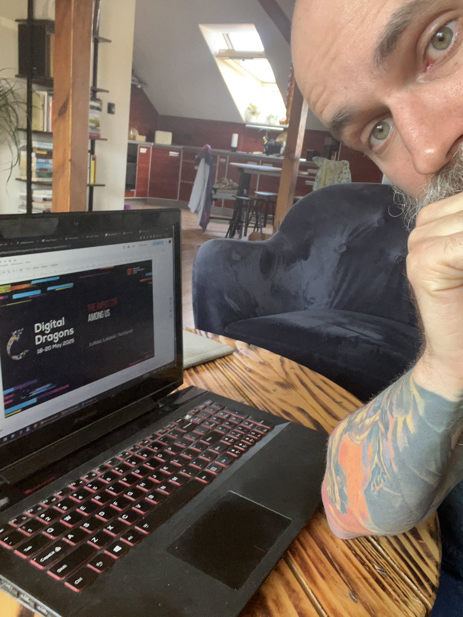 Łukasz Łukasik (@viriousdev) on Twitter photo Tinkering with my next talk for the <a href="/Digital_Dragons/">Digital Dragons</a>. Trying to gather my thoughts and organise the slides. But keep in mind, I’m not qualified to talk about impostor syndrome.
#ddc2025 #digitaldragons #gamedev #gameindustry Tinkering with my next talk for the <a href="/Digital_Dragons/">Digital Dragons</a>. Trying to gather my thoughts and organise the slides. But keep in mind, I’m not qualified to talk about impostor syndrome.
#ddc2025 #digitaldragons #gamedev #gameindustry