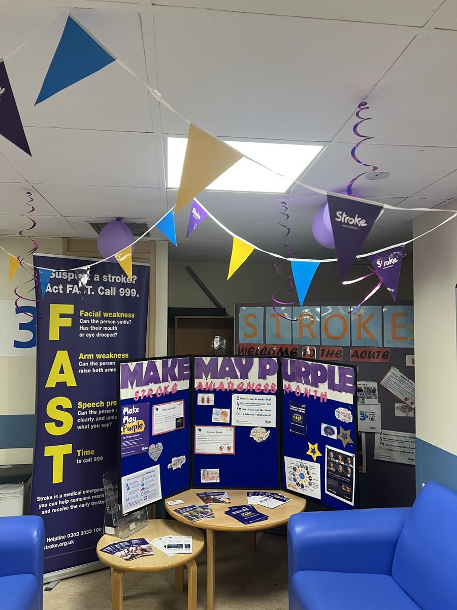 Feeling purple and proud! 💜 We're all decked out to #MakeMayPurple and raise stroke awareness in style. Spot the signs, spread the word, and celebrate with us! #StrokeAwareness #SLTTeam #PurpleVibes 💜🎉