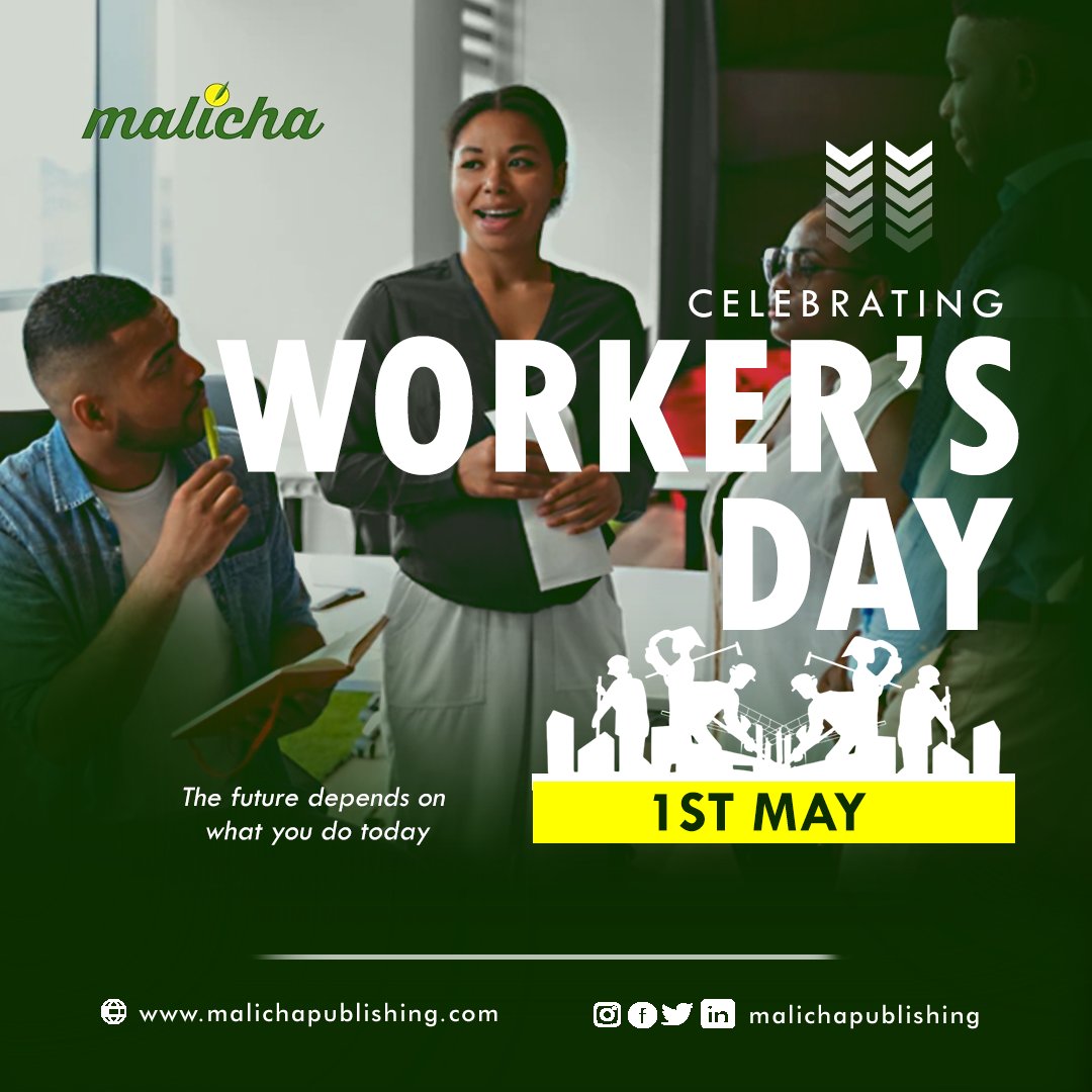 o_malicha's tweet photo. It's May Day!
New month, worker's day😍
fresh vibes,renew strength 💪 
massive shoutout to every hardworking worker out there!
Today, we celebrate YOU —the early risers, the go-getters, the team players.
Drop a "Yes I Work Hard!" if you're proud of your hustle!
#malichapublishing https://t.co/Mt3MeSIkpF