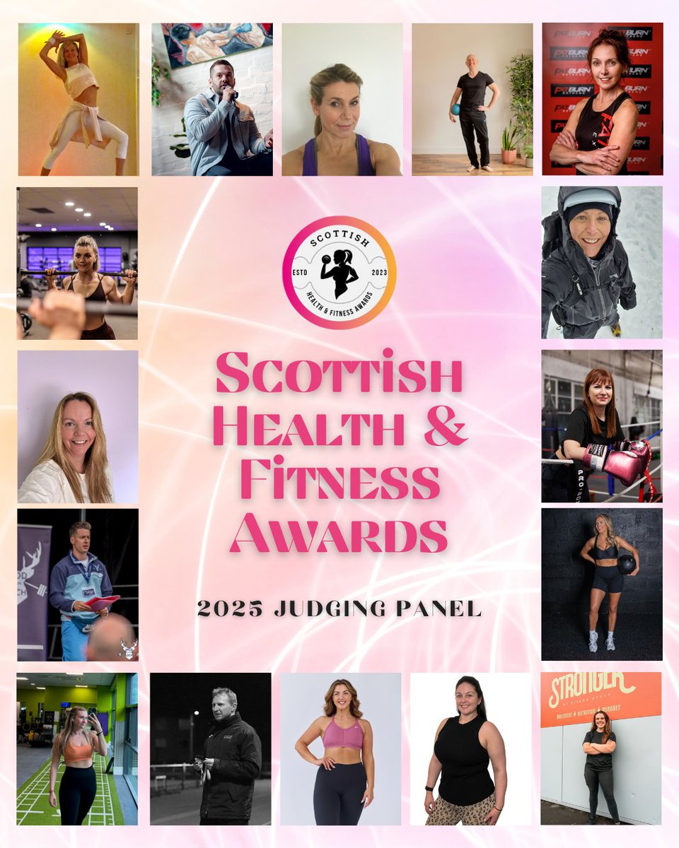 📢 Meet the incredible judges for the Scottish Health &amp; Fitness Awards 2025! ✨ 16 experts ready to recognise the best across 42 categories. Don't miss your chance to shine - registration closes 31st Aug 2025! 
scottishhealthandfitnessawards.co.uk

#SHFA25