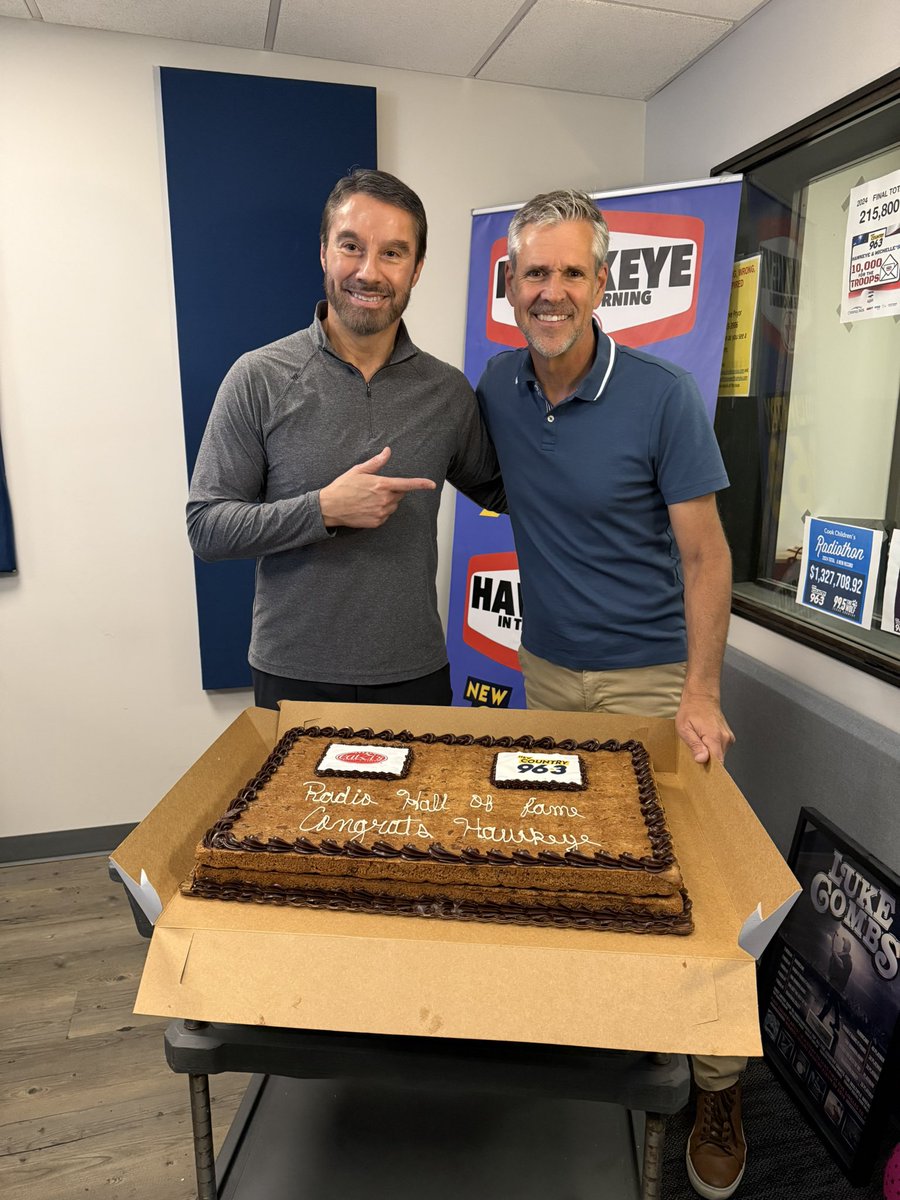 CEO Adam Romo congratulates <a href="/HawkeyeOnAir/">Hawkeye</a> on his nomination to the Radio Hall of Fame!

Congrats, Hawkeye!