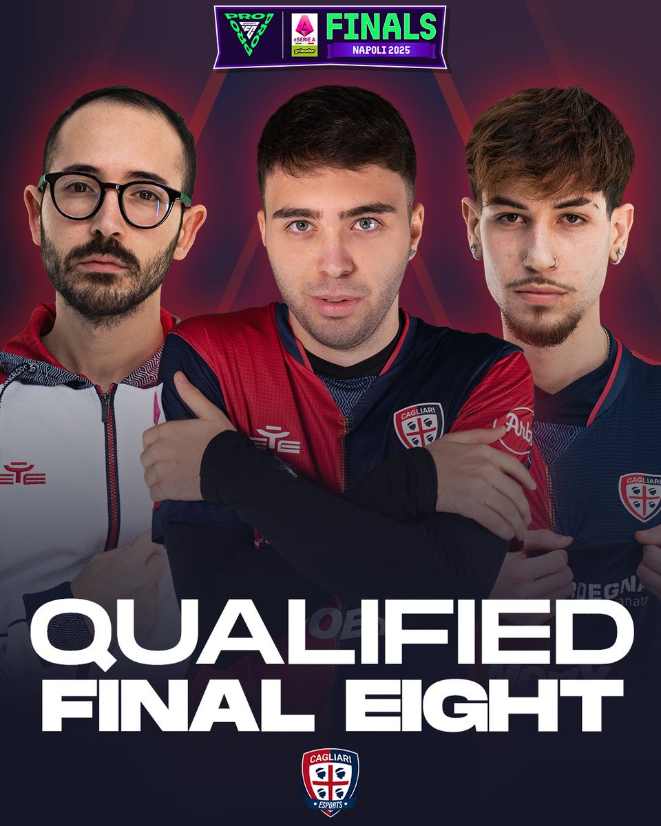 #CagliariUdinese finisce 3-0 per noi! ❤️💙

Ciò vuol dire che siamo ufficialmente qualificati alle #FinalEight di domani. Il nostro avversario sarà il #GenoaEsports, un match che vale la Top 4 e la qualificazione alla Champions!