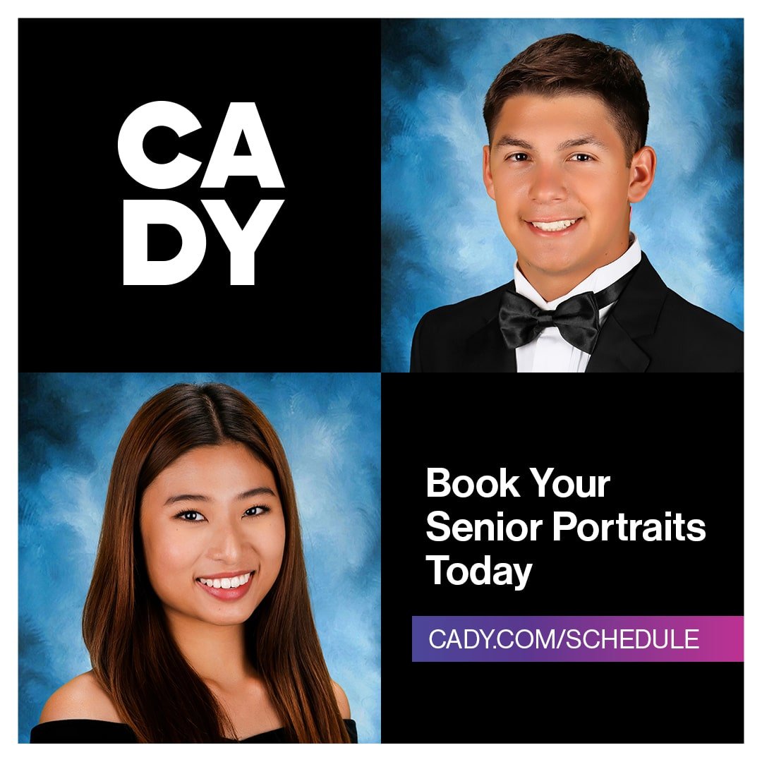 CLASS OF 2026!   As we prepare to bid farewell to our seniors soon, that means that it is time for our juniors to begin the process of becoming the Top Avengers!  😎

Part of this is senior portraits that can now be booked at cady.com/schedule #classof2026