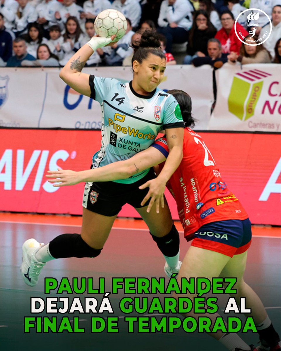 Liga Guerreras Iberdrola (@iberdroladhf) on Twitter photo 🥹 Pauli Fernández dejará <a href="/Atlguardes_ofic/">Mecalia Atlético Guardés</a> al término de la presente temporada
👏 La jugadora del campeón de liga regular de #LigaGuerrerasIberdrola buscará cerrar con título su etapa en el equipo gallego
#⃣ #Balonmano #SheLovesHandball 🥹 Pauli Fernández dejará <a href="/Atlguardes_ofic/">Mecalia Atlético Guardés</a> al término de la presente temporada
👏 La jugadora del campeón de liga regular de #LigaGuerrerasIberdrola buscará cerrar con título su etapa en el equipo gallego
#⃣ #Balonmano #SheLovesHandball