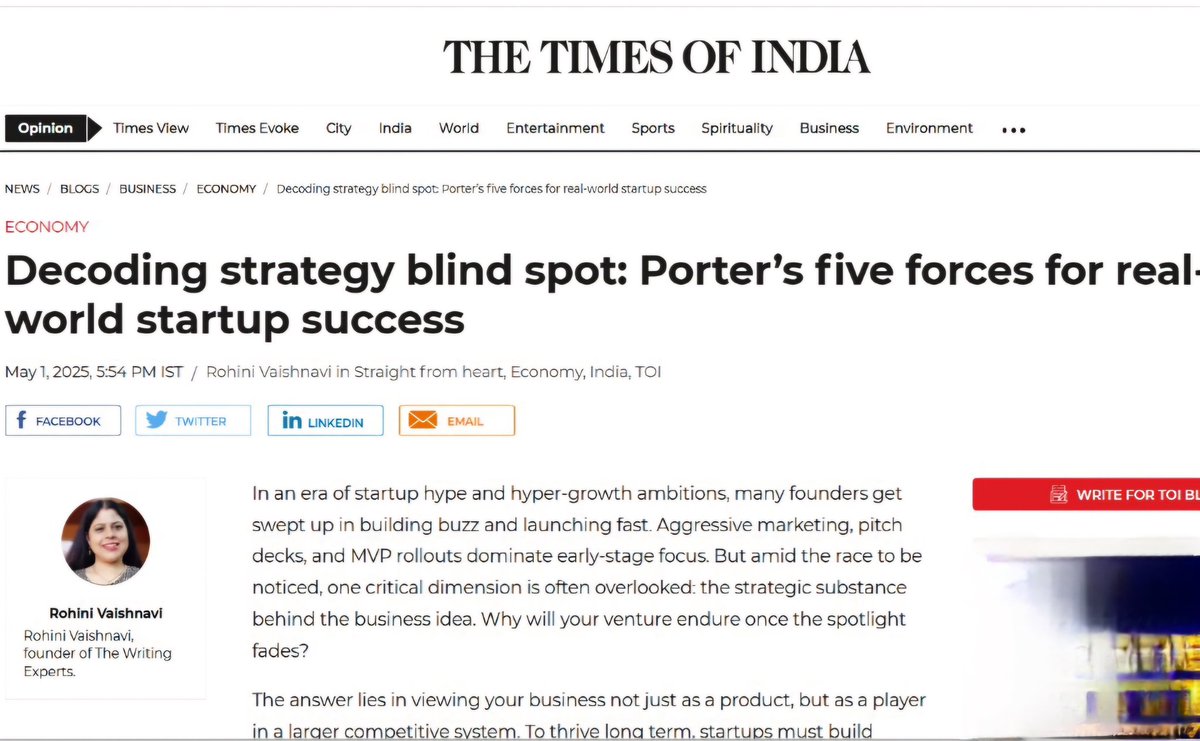 rohiniv's tweet photo. MVPs mean little without a deep understanding of your competitive environment. Many founders misjudge demand, underestimate buyer power, or overlook substitute then wonder why early traction stalls.
https://t.co/kttadNBXbv #marketing #salestraining #guestlecture #businessschool https://t.co/imq1Oj1yeO