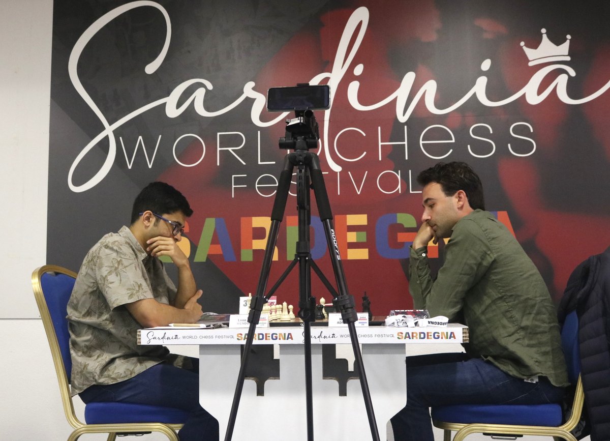 ChessBase India (@chessbaseindia) on Twitter photo Sardinia World Chess Festival 2025: Round 7 is currently in progress. With only 9 rounds in total, the final three rounds are expected to bring exciting battles and surprising results. Photos: <a href="/nikchess/">Niklesh Jain ♚♕♖♗♘♙</a>
Check out the photos and watch the live games here:
youtube.com/watch?v=71z0Wz… Sardinia World Chess Festival 2025: Round 7 is currently in progress. With only 9 rounds in total, the final three rounds are expected to bring exciting battles and surprising results. Photos: <a href="/nikchess/">Niklesh Jain ♚♕♖♗♘♙</a>
Check out the photos and watch the live games here:
youtube.com/watch?v=71z0Wz…