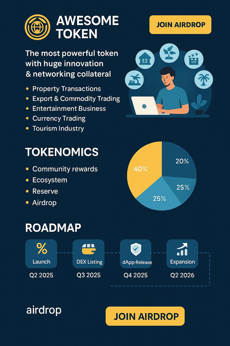 #AwesomeToken
Guys, 
1001NDONESIA BLOCKCHAIN ECOSYSTEM ready to LAUNCH in #dubai #uae

our INDIENATION EURO stable coin will be the leader 

join us be a million dollars partners 

#doha 
#qatar
#newyork
#london
#uk
#export
#blockchain
#crypto 
#nft
#NFTs