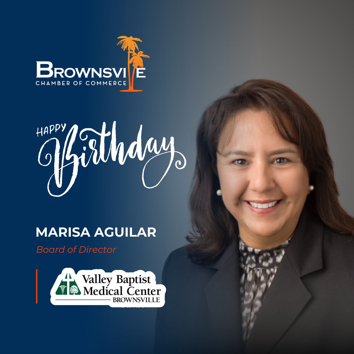 🎉🎂 Join us in wishing a very Happy Birthday to our incredible Board Member, Marisa Aguilar of Valley Baptist Medical Center - Brownsville! 🥳 We hope you have a fantastic day and that the year ahead brings you continued success and happiness. 🎈🎊
