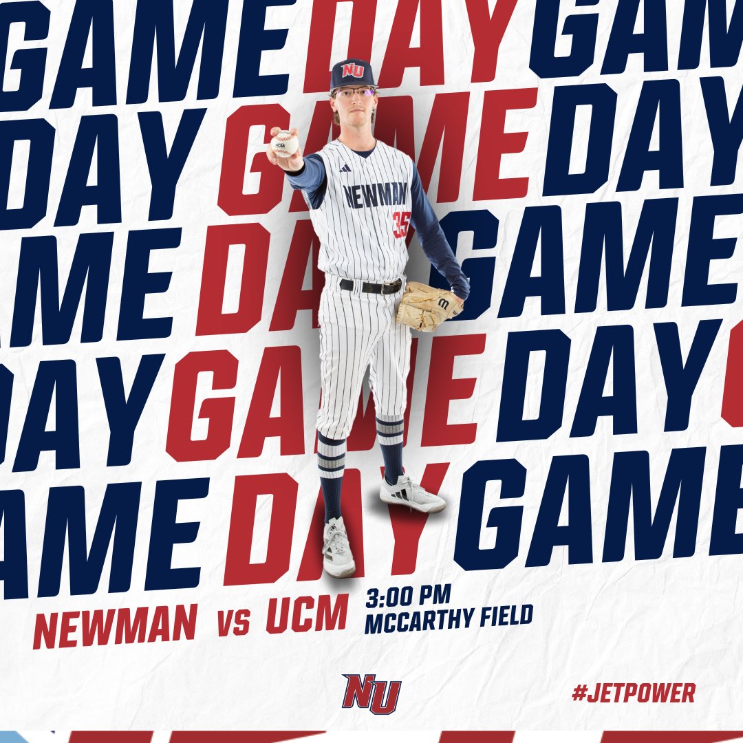 Newman Athletics (@newmanjets) on Twitter photo Game Day❗
🆚No. 3 UCM
📍McCarthy Field
🕔3:00 PM
📺bit.ly/3IXPTFh
📊bit.ly/3IumXrx
#JetPower✈️ x <a href="/NewmanJetsBSB/">Newman Baseball</a> Game Day❗
🆚No. 3 UCM
📍McCarthy Field
🕔3:00 PM
📺bit.ly/3IXPTFh
📊bit.ly/3IumXrx
#JetPower✈️ x <a href="/NewmanJetsBSB/">Newman Baseball</a>