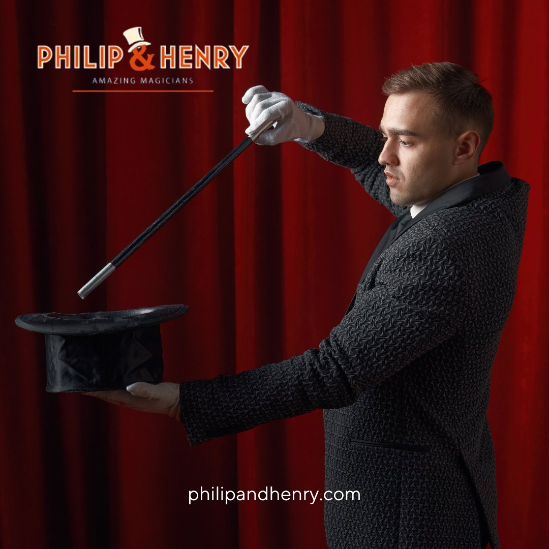 pandhmagic's tweet image. Unleash the magic with Philip &amp;amp; Henry! Get ready for a show full of wonder, excitement, and unforgettable moments for all ages. Book now at philipandhenry.com

#PhilipAndHenry #MagicForAllAges #UnforgettableMagic