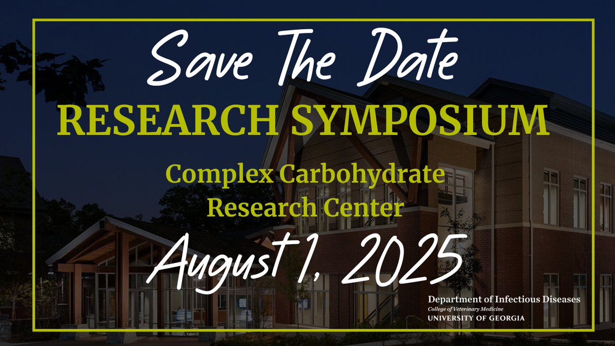 Save the date! The 17th annual IDIS Graduate Student Showcase and Research Symposium will be held on Friday, August 1!  Keep an eye out for a registration link coming soon! 

#UGAVetMed