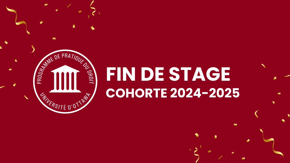 La cohorte 2024-2025 termine officiellement son stage !
Merci à notre équipe pédagogique, aux employeurs et à la communauté juridique pour leur soutien.
Bravo à nos candidat(e)s !
#FinDeStage #PPD #CommunautéJuridique #Fierté