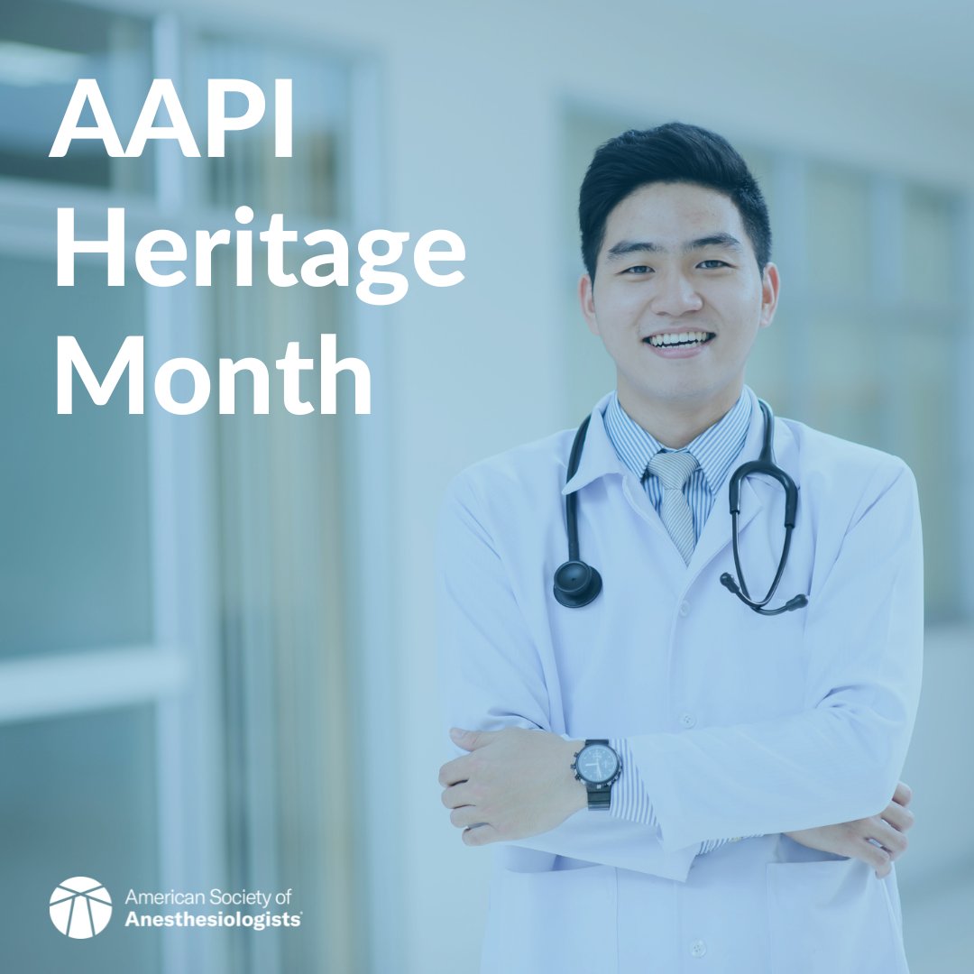 May is Asian American and Pacific Islander (AAPI) Heritage Month. ASA celebrates members of the AAPI community who have made exceptional contributions to #anesthesiology.

#AsianPacificHeritageMonth #AAPIHeritageMonth