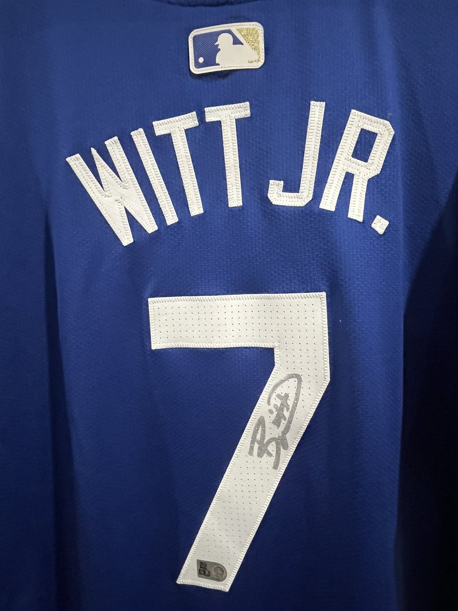 bobfescoe's tweet photo. Game Worn  Bobby Witt Authenticated Jersey Raffle 
$25 for 1 ticket
$50 for 2 tickets 
$75 for 3 tickets 
$100 for 4 ticket
DRAWING is JUNE 13th 
Venmo 
Brian M. Anselmo Foundation
BMA Foundation https://t.co/tWOn36gJHY