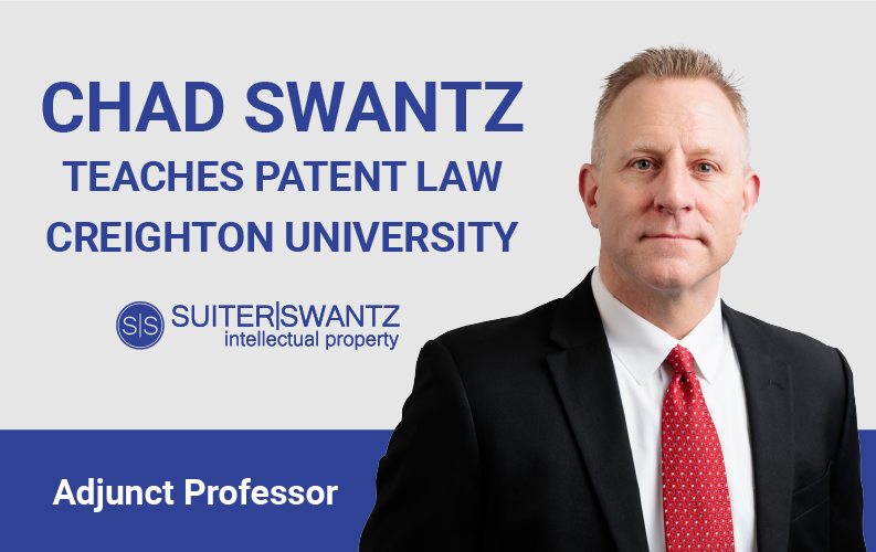 SuiterSwantz's tweet photo. Suiter Swantz IP Patent Attorney Chad Swantz is teaching Patent Law during the 2025 spring semester at @CreightonLaw. Chad is excited to teach patent law fundamentals and principles to a great group of students. Read more on our blog: https://t.co/JZAbrGG9LU. https://t.co/x6T7Cg2L2G