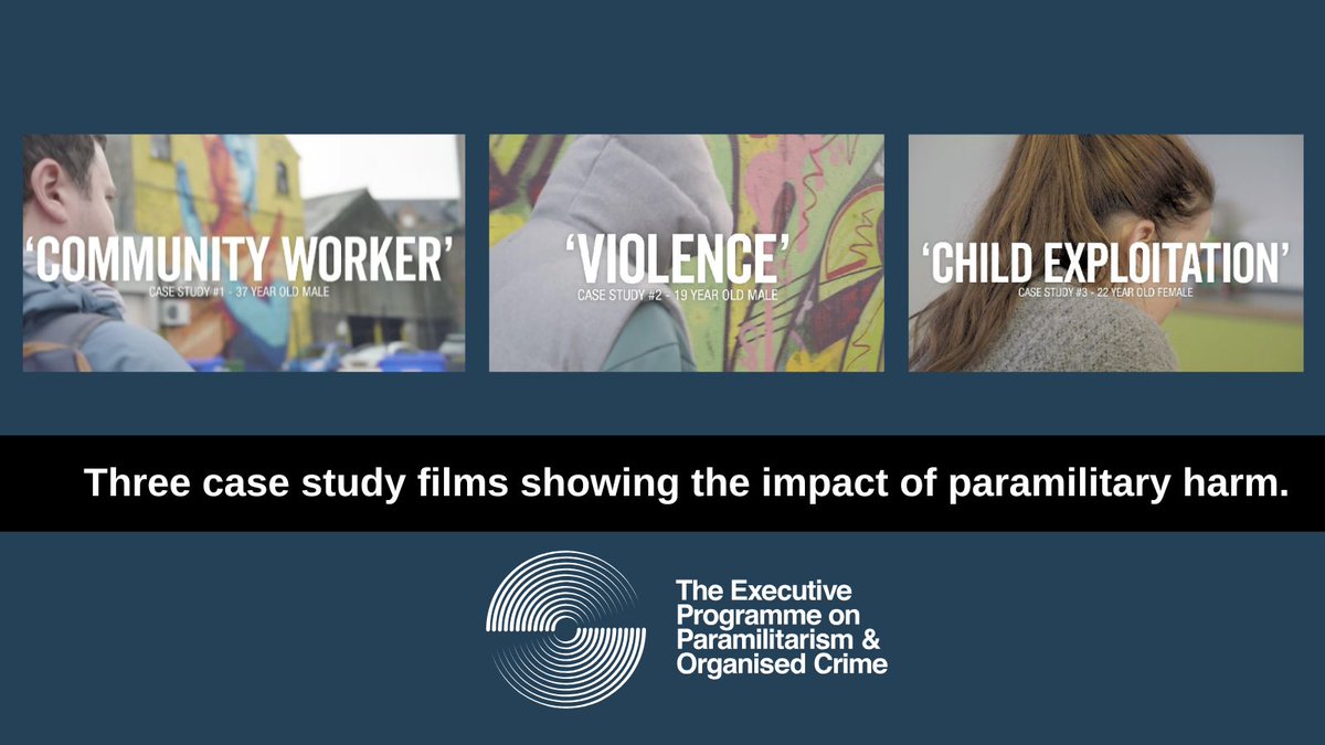 Last year we created 3 case study videos to show how paramilitary &amp; criminal gangs exploit and control people &amp; communities. The videos are a powerful insight into how some people are forced into a life of paramilitary crime &amp; violence.

#endingtheharm