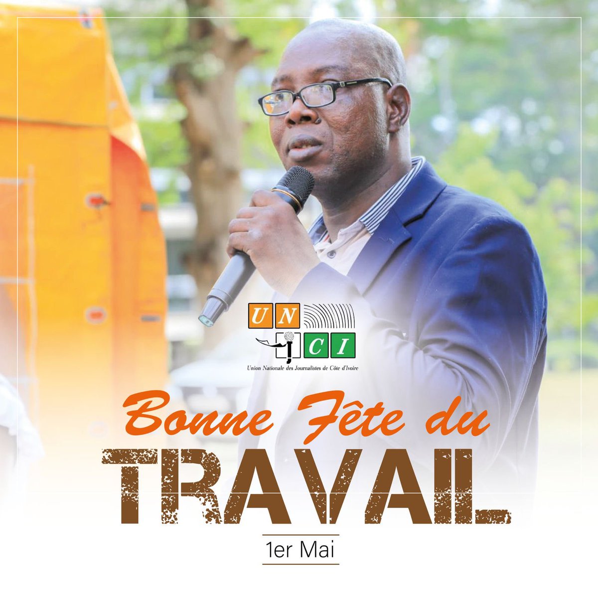 En ce 1er mai, le président de l’UNJCI, Jean-Claude Coulibaly, souhaite une bonne 𝐟𝐞̂𝐭𝐞 𝐝𝐮 𝐓𝐫𝐚𝐯𝐚𝐢𝐥 à tous les journalistes et travailleurs de Côte d’Ivoire… Restons engagés pour une presse libre et responsable.

#FêteDuTravail #UNJCI #1erMai #Journalisme