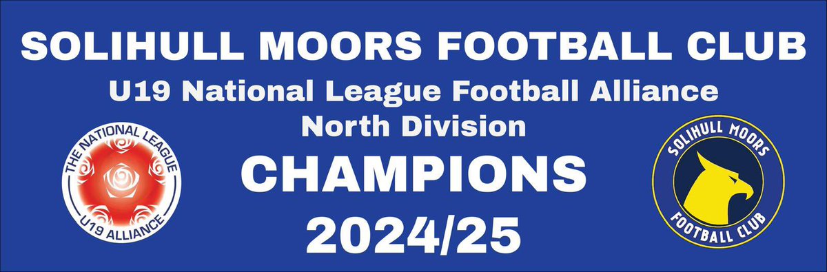 Congratulations to @SMFC_Elite who have been crowned champions of the U19 National League Football Alliance North Division! 🏆

Well deserved, lads! 💛