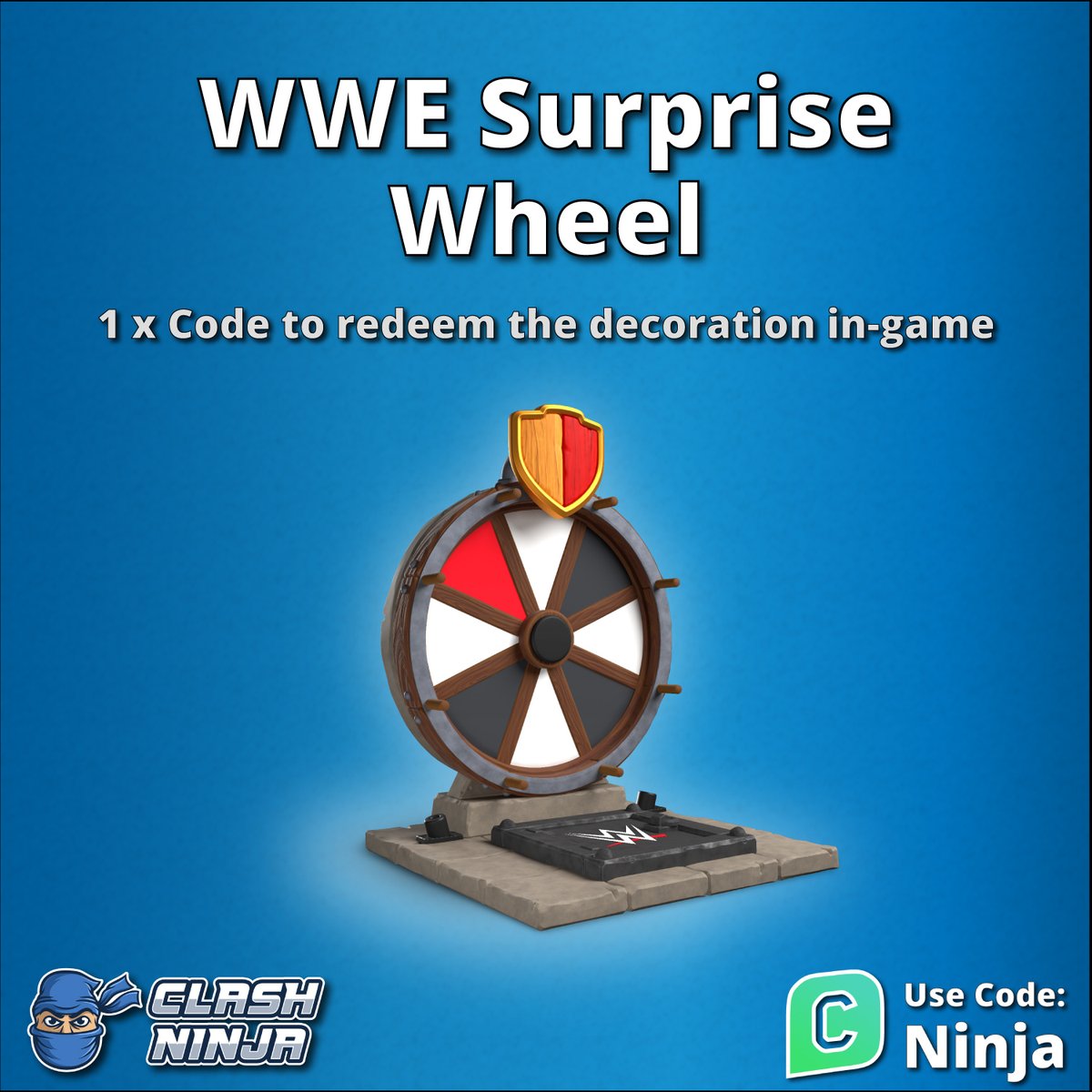 Clash Ninja (@clashdotninja) on Twitter photo WWE Surprise Wheel Deco Giveaway!
1 x Deco code
To Enter:
✅Follow <a href="/ClashDotNinja/">Clash Ninja</a>
✅Retweet this tweet
Optional:
Subscribe to youtube.com/c/clashninja
Winner announced after 12:00 UTC 3rd May 2025
#ClashofClans #GiftedBySupercell WWE Surprise Wheel Deco Giveaway!
1 x Deco code
To Enter:
✅Follow <a href="/ClashDotNinja/">Clash Ninja</a>
✅Retweet this tweet
Optional:
Subscribe to youtube.com/c/clashninja
Winner announced after 12:00 UTC 3rd May 2025
#ClashofClans #GiftedBySupercell