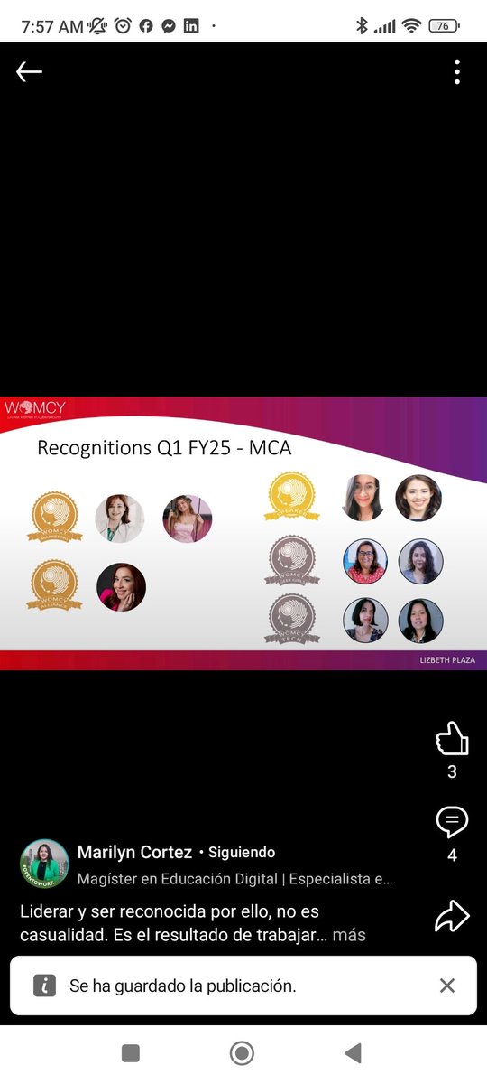 Gracias <a href="/LWomcy/">WOMCY - Women in Cybersecurity</a> por el reconocimiento que me brindan en este primer cuatrimestre como Líder para el programa Womcy Geek Girls. Honor que me dan! Y a seguir adelante