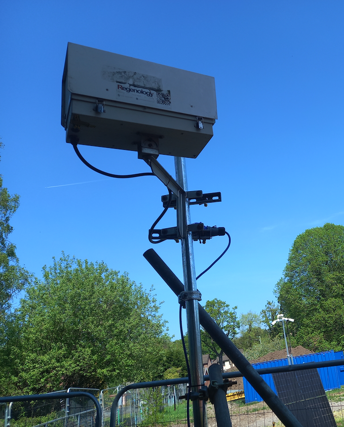 regenology's tweet photo. New install!

The final time-lapse camera of April, brought us to Wales on a lovely sunny day! ☀️

The perfect start to capturing a new school build over the next 12 months 🏗️

#timelapse #camera #construction #Wales https://t.co/aXKi5r6SGg
