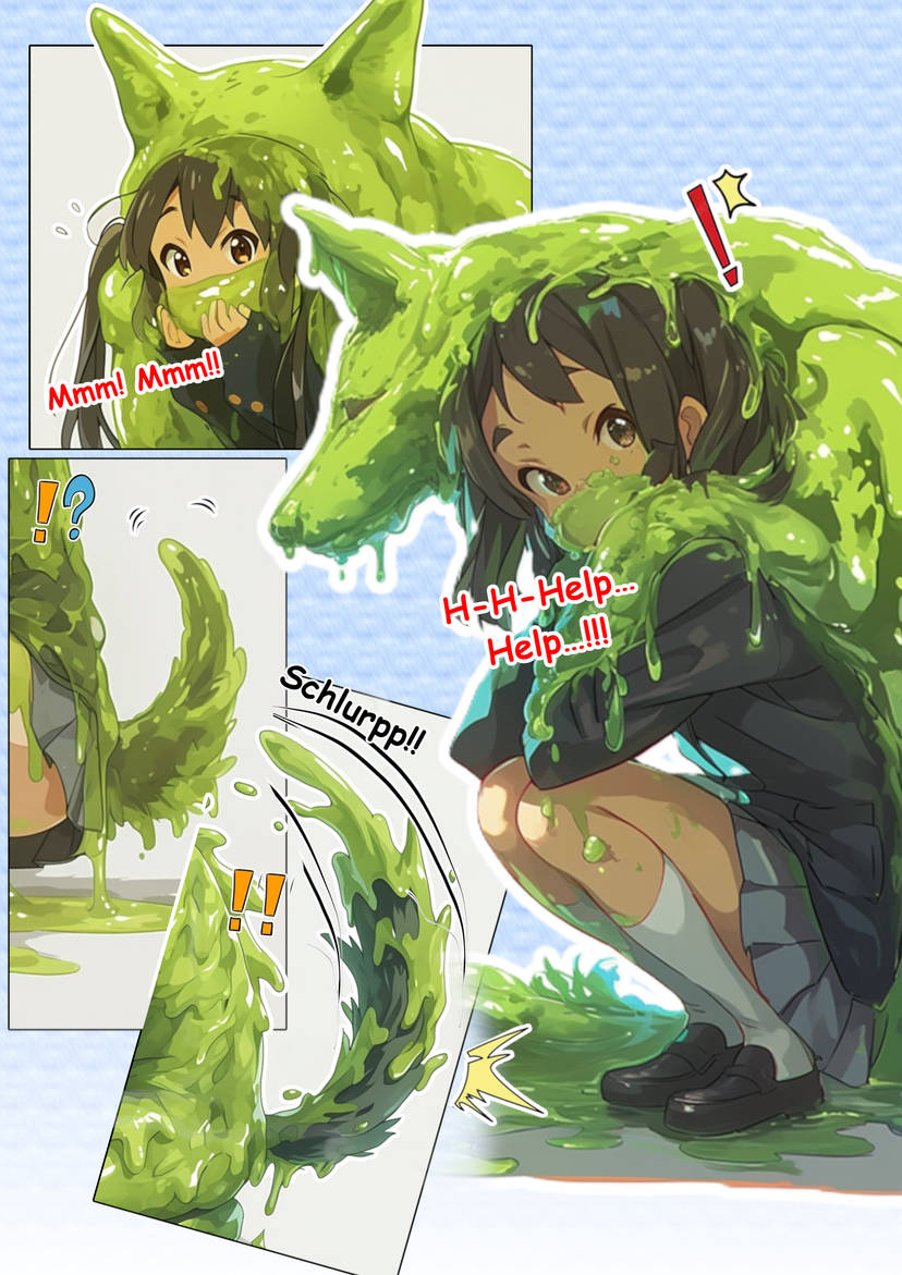 Engulfed by Slime: Turning Into a Gooey Beast