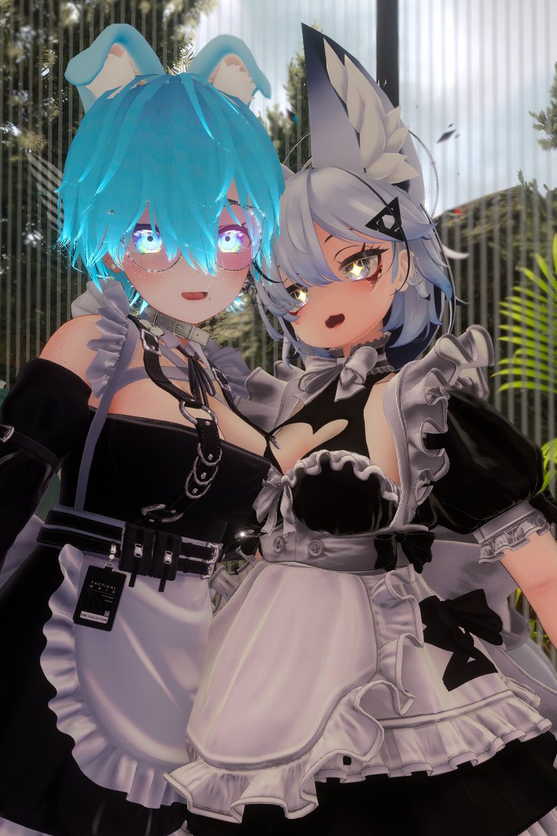 Let us maids service you~ 💙
with <a href="/BlacklightNya/">*Blacklight*</a>
