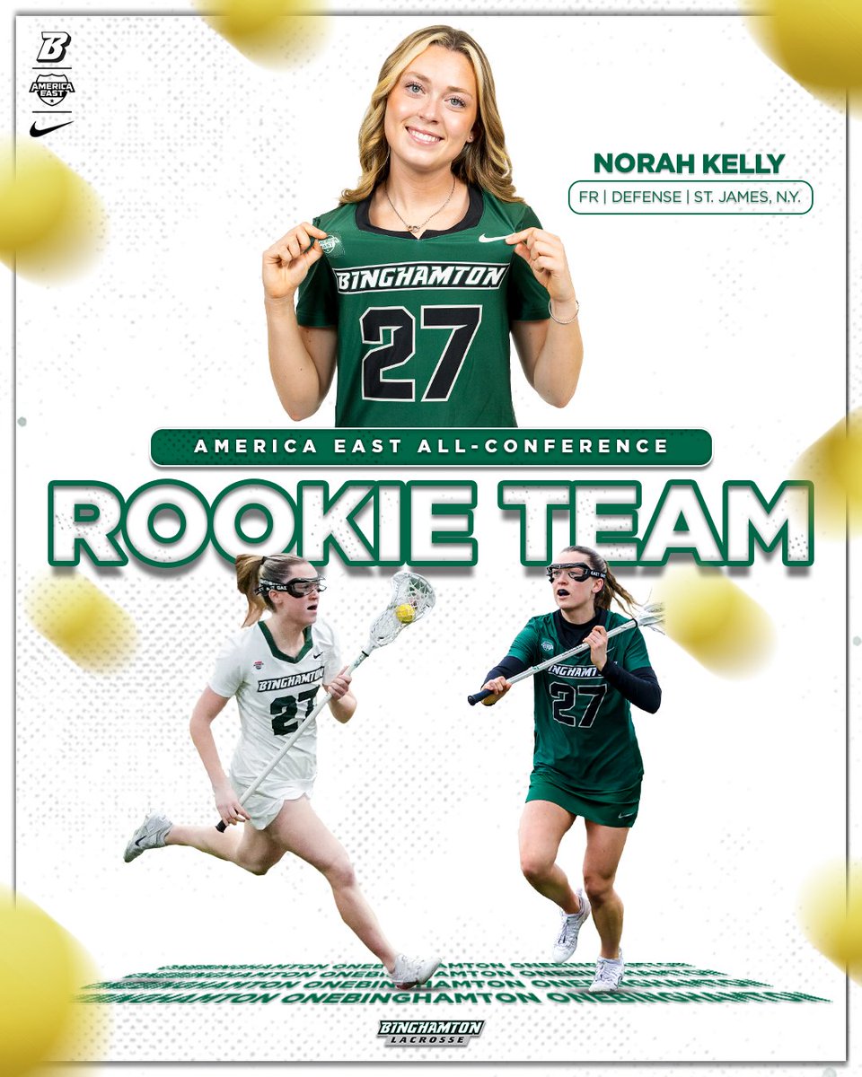 Go off Norah 👀

Norah Kelly snags our sole All-Rookie Team selection‼️

📰tinyurl.com/3wzerjmu

#ONEBinghamton