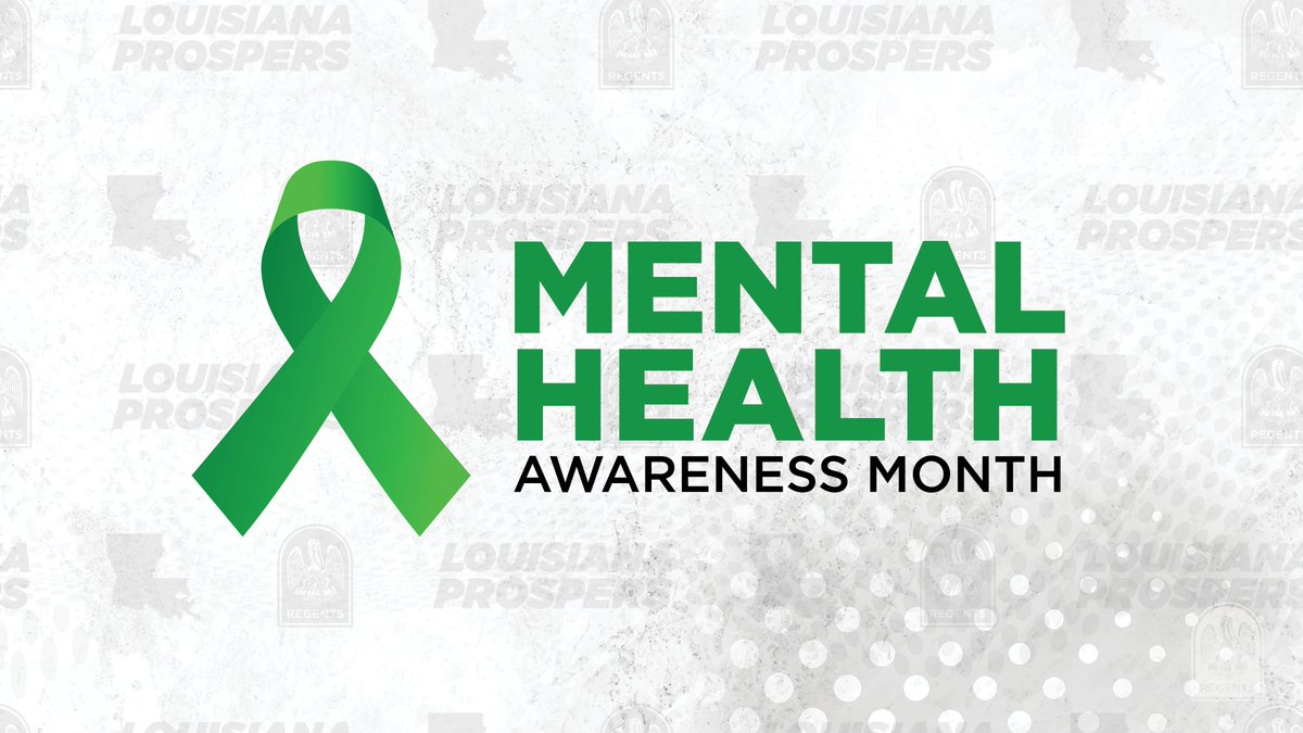 Louisiana Board of Regents (@la_regents) on Twitter photo May is #MentalHealth Awareness Month.
45% of college students struggle with their mental health (<a href="/MHFirstAidUSA/">MentalHealthFirstAid</a>).
Louisiana's college campuses have trained behavioral health personnel who are available to support students during any crisis.
RESOURCES: laregents.edu/mentalhealth May is #MentalHealth Awareness Month.
45% of college students struggle with their mental health (<a href="/MHFirstAidUSA/">MentalHealthFirstAid</a>).
Louisiana's college campuses have trained behavioral health personnel who are available to support students during any crisis.
RESOURCES: laregents.edu/mentalhealth