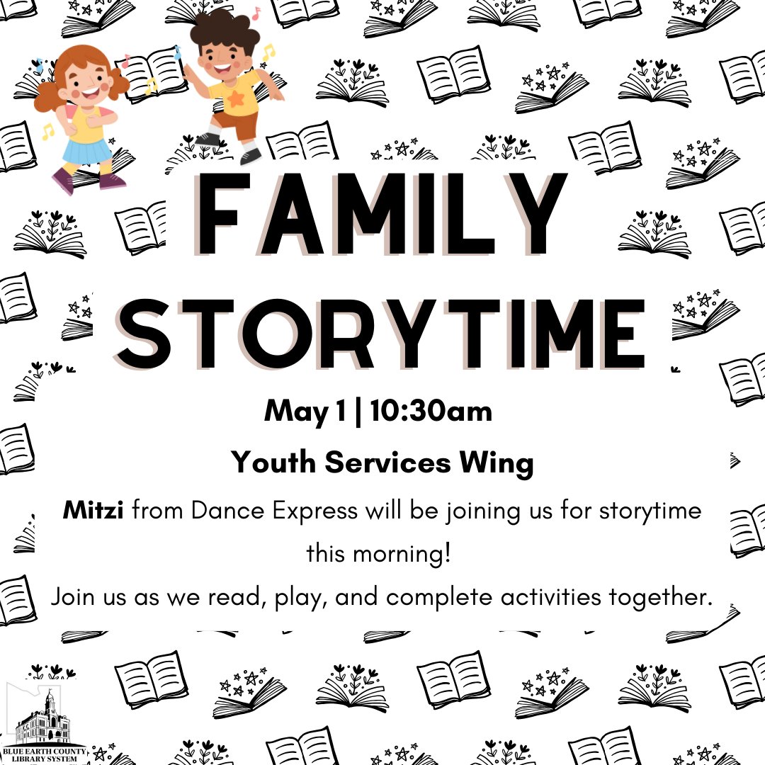 Put on your dancing pants and join us for Family Storytime with Mitzi this morning!
