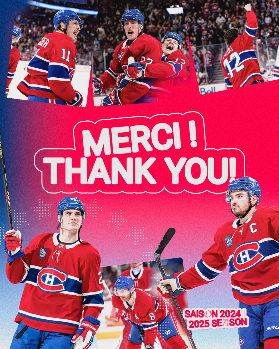 CanadiensMTL's tweet image. En passant du 𝓂𝒾𝓍 aux séries, merci aux meilleurs partisans de la LNH pour votre incroyable soutien tout au long de la saison!

From in the mix to in the playoffs, thank you to the NHL’s best fans for your incredible support all season long!

#GoHabsGo