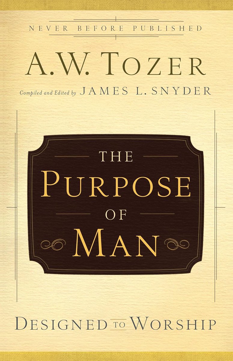 AW Tozer Kindle deal on now:
*The Purpose of Man: Designed to Worship*

amzn.to/4jsTvlQ (associate link)