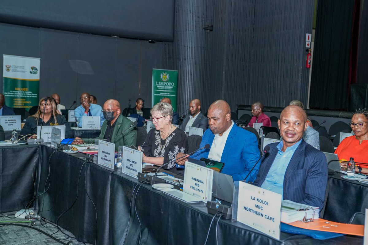 SAPoliceService's tweet photo. #sapsLIM Ministry of Police hosted a crucial #MinMec meeting in Limpopo to address crime trends and policing strategies. This strategic gathering brought together provincial leadership, senior  police management, and key security stakeholders to conduct a  comprehensive review of national crime statistics and advance  coordinated policing strategies.

The primary objective was to assess ongoing crime-fighting measures nationwide and track implementation progress. The session began with a  detailed analysis of Quarter Three Crime Statistics presented by #SAPS experts, supplemented by valuable contributions from provincial MECs.  Significant attention was devoted to progress reports on crime prevention initiatives, particularly highlighting the implementation  status of Corporate Agreements across provinces. ME
https://t.co/emuHRCbDWC
