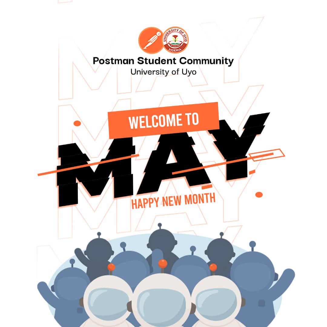pscuniuyo's tweet photo. 🚀 Hello May!
The Postman Student Community, UNIUYO welcomes you to a new month full of opportunities.
Let’s ship code, break limits &amp; build awesome APIs 🚀
Let’s build, learn, and grow together.
#HappyNewMonth #PostmanUNIUYO #MayVibes https://t.co/G32rzQLmBP