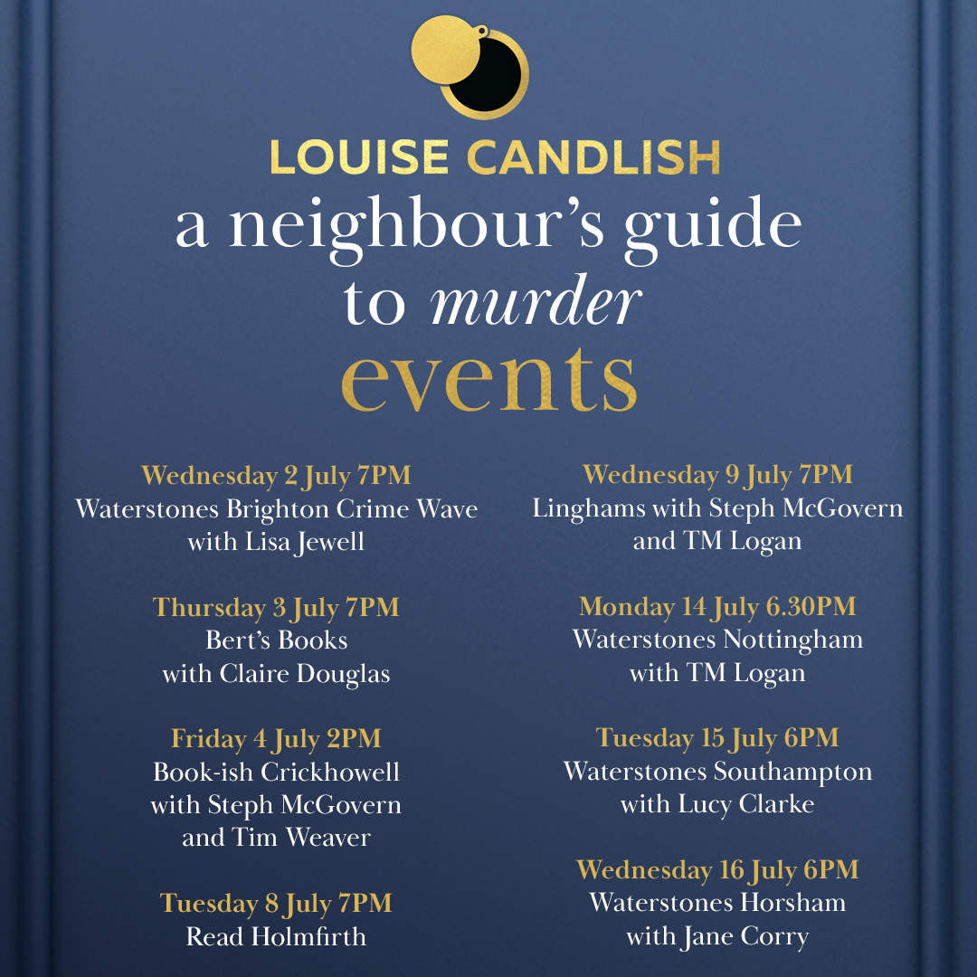 HQ Stories (@hqstories) on Twitter photo Don't miss <a href="/louise_candlish/">Louise Candlish #OurHoliday</a> on tour for her fantastic new thriller #aneighboursguidetomurder, out 17th July 💙
Come along to an event near you - you can get your tickets here: linktr.ee/louisecandlish… Don't miss <a href="/louise_candlish/">Louise Candlish #OurHoliday</a> on tour for her fantastic new thriller #aneighboursguidetomurder, out 17th July 💙
Come along to an event near you - you can get your tickets here: linktr.ee/louisecandlish…