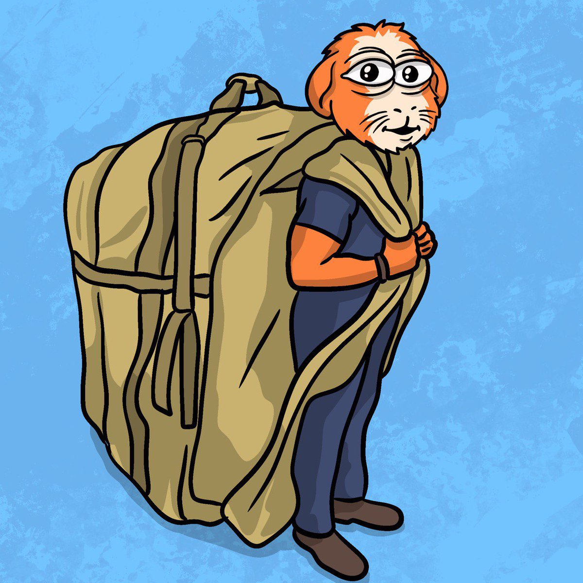 Chompcoin's tweet image. When they ask how heavy my bag is for the bull cycle.

Packed. Ready for Valhalla. Send it.
#chomp #base