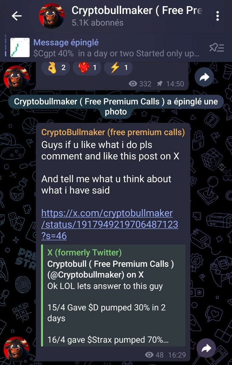 ImadNeo's tweet photo. @Cryptobullmaker Pathetic 🤣🤣😂😂
Once you will start following up on on all the signals of coins you kept hyping and you made people lose all their savings, people will realize you really care about making them make gains and not only do this for the shows by lying and deleting the posts. https://t.co/8uSPCmxa1x