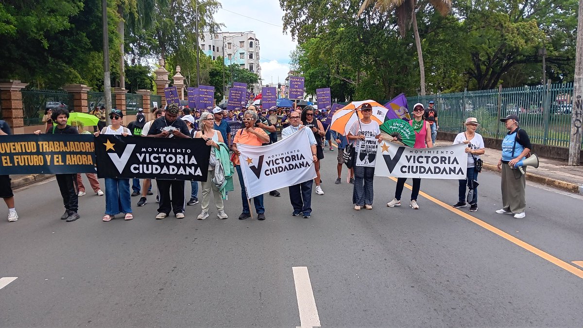 Nos fuimos en la marcha del Primero de. mayo