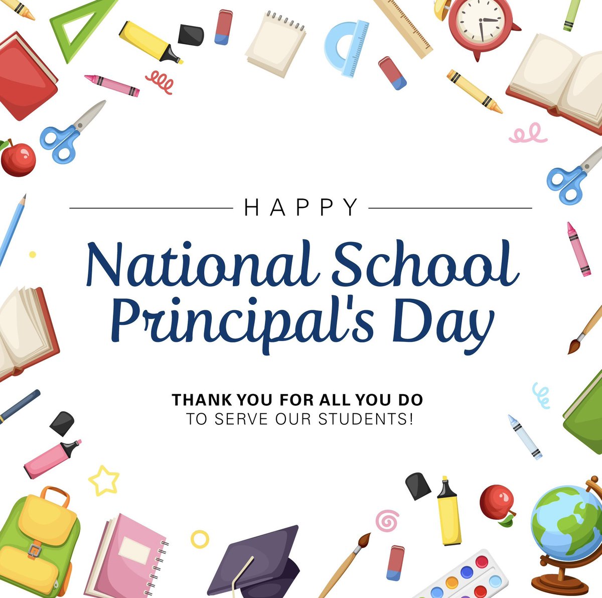 Happy National Principal’s Day to all the fearless instructional leaders that are making a strong impact on their school communities. Your hardwork and dedication to achieve greatness does not without notice! Keep leading and going after that “North Star” #Leadership