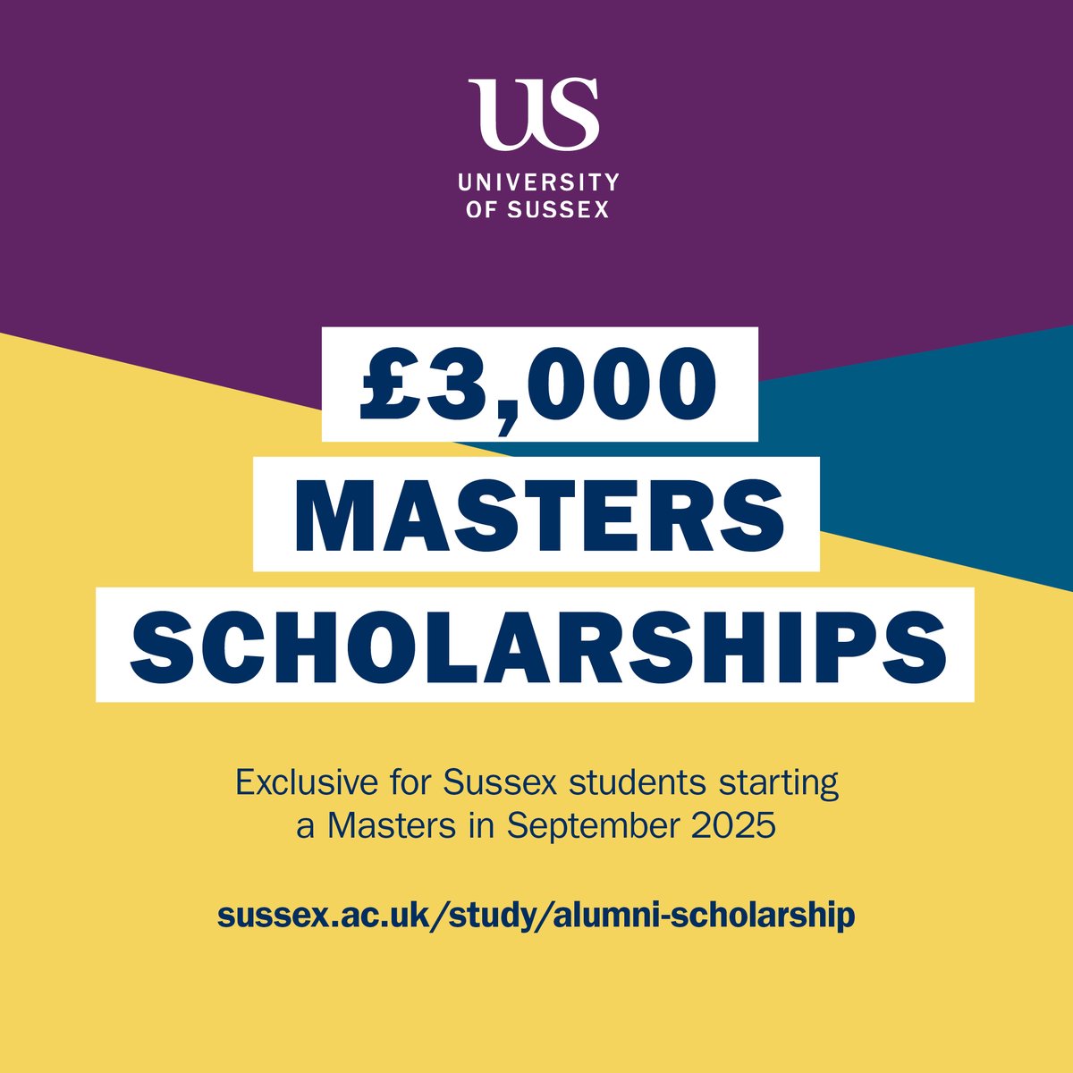 Sussex Psychology (@sussex_psych) on Twitter photo 📣 Calling all Psychology final year students & alumni!
Thinking about doing a Master’s? You could be eligible for the <a href="/SussexUni/">University of Sussex</a> Alumni Scholarship — worth £3,000 off your tuition fees!
Apply by: 1 Sept 2025
Find out more: ow.ly/8E7050VLmL1
#SussexAlumni #SussexMasters 📣 Calling all Psychology final year students & alumni!
Thinking about doing a Master’s? You could be eligible for the <a href="/SussexUni/">University of Sussex</a> Alumni Scholarship — worth £3,000 off your tuition fees!
Apply by: 1 Sept 2025
Find out more: ow.ly/8E7050VLmL1
#SussexAlumni #SussexMasters