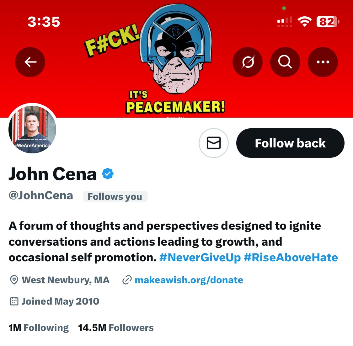 Is it actually John Cena or Not ? 

Cox it’s hard to believe