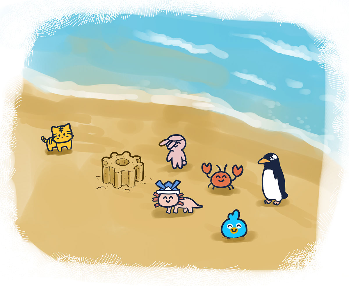 tateno_bekkan's tweet image. #松田好花ANNX が始まるまでの間、気持ちを落ち着かせるために、「砂浜」を描き足しました。

#大野愛実 #高井俐香